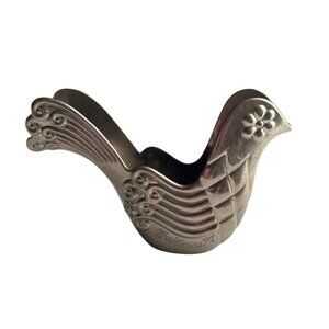 Vintage Avon Silver Dove Christmas 76 Ornament  Holiday Decor